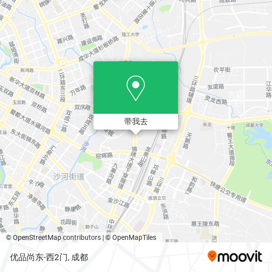 优品尚东-西2门地图
