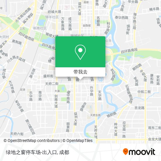 绿地之窗停车场-出入口地图