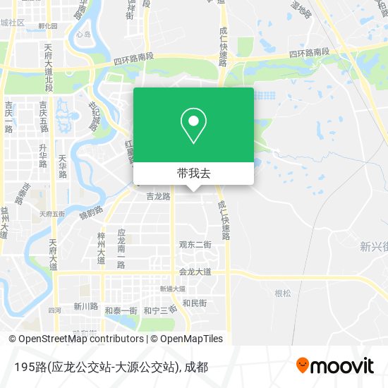 195路(应龙公交站-大源公交站)地图