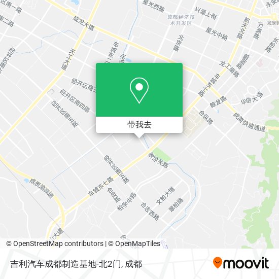 吉利汽车成都制造基地-北2门地图