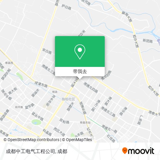 成都中工电气工程公司地图