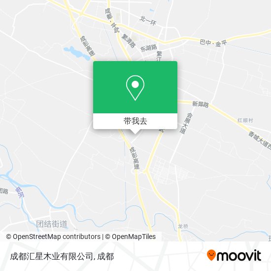 成都汇星木业有限公司地图