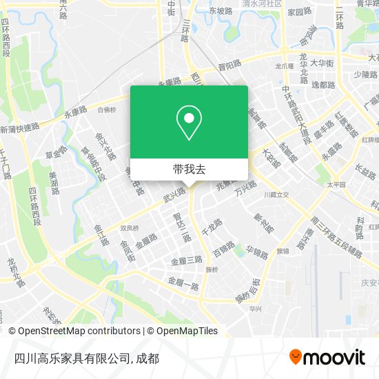 四川高乐家具有限公司地图