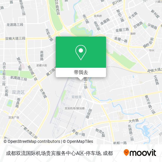 成都双流国际机场贵宾服务中心A区-停车场地图