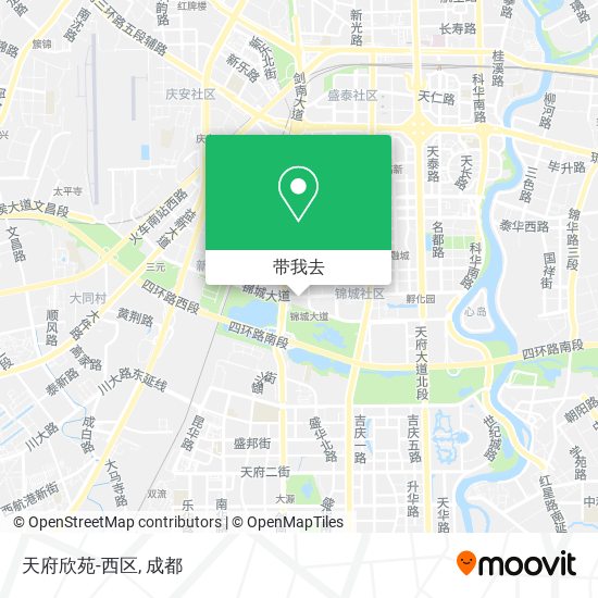 天府欣苑-西区地图