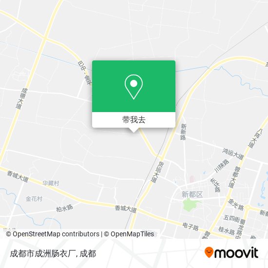成都市成洲肠衣厂地图