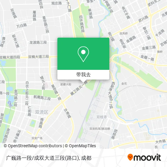 广巍路一段/成双大道三段(路口)地图