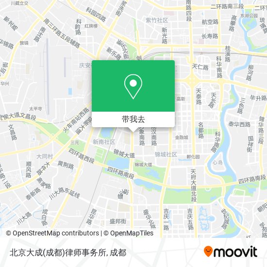 北京大成(成都)律师事务所地图