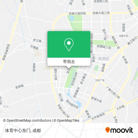 体育中心东门地图
