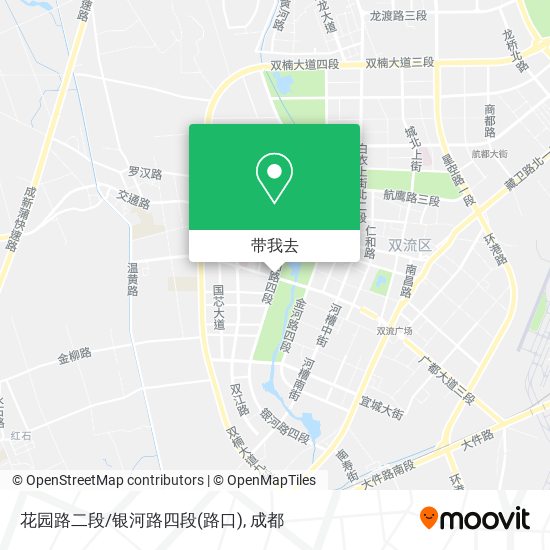 花园路二段/银河路四段(路口)地图