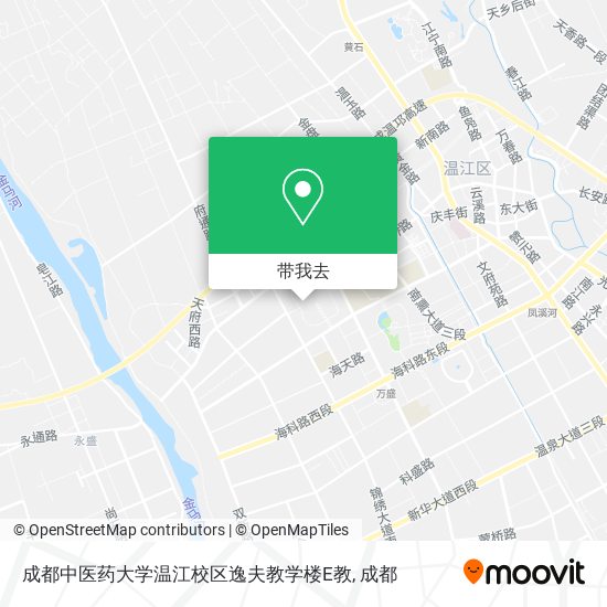 成都中医药大学温江校区逸夫教学楼E教地图