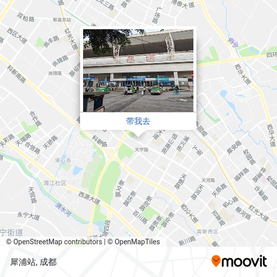 犀浦站地图