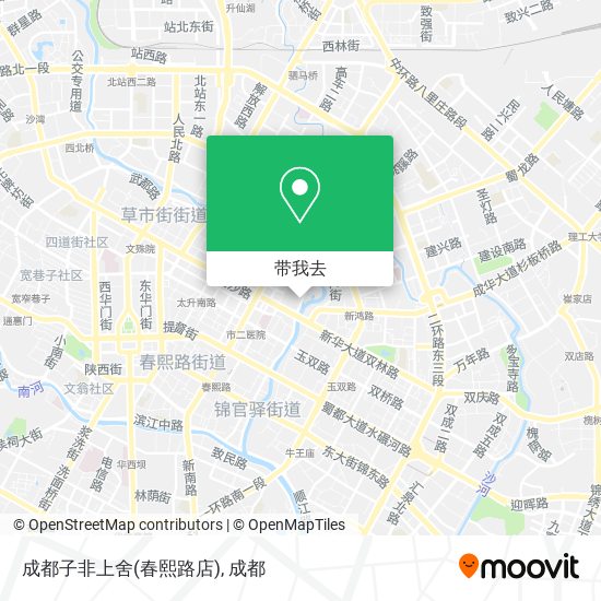 成都子非上舍(春熙路店)地图