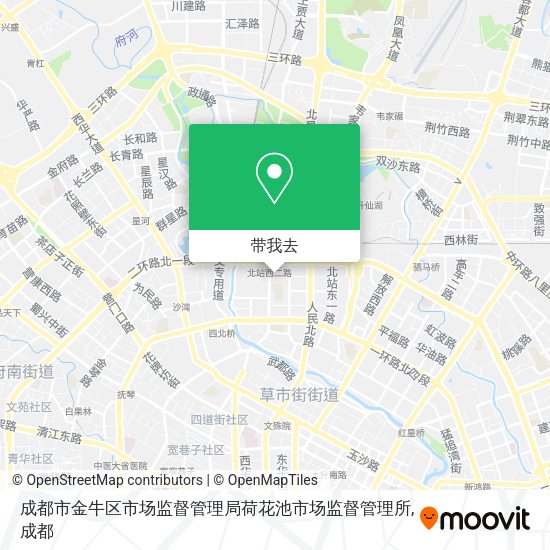 成都市金牛区市场监督管理局荷花池市场监督管理所地图