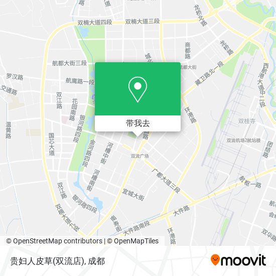 贵妇人皮草(双流店)地图