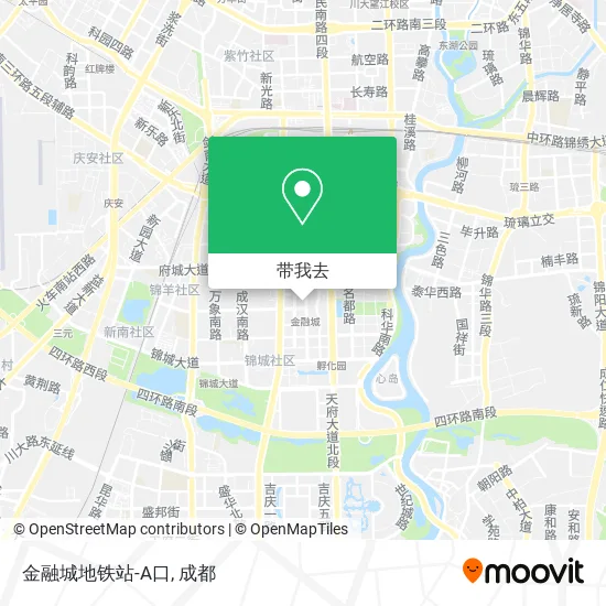 金融城地铁站-A口地图
