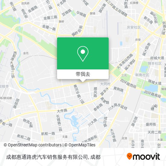 成都惠通路虎汽车销售服务有限公司地图