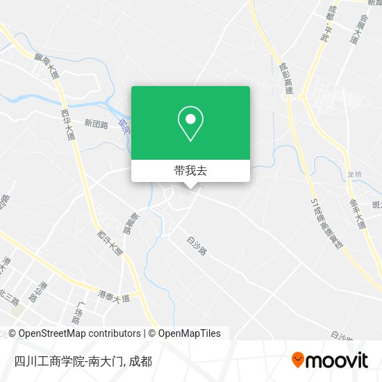 四川工商学院-南大门地图