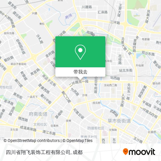 四川省翔飞装饰工程有限公司地图