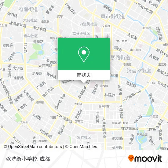 浆洗街小学校地图
