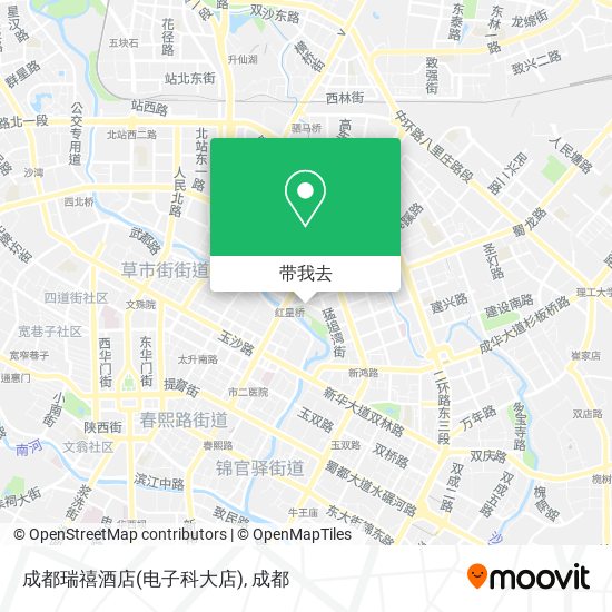 成都瑞禧酒店(电子科大店)地图