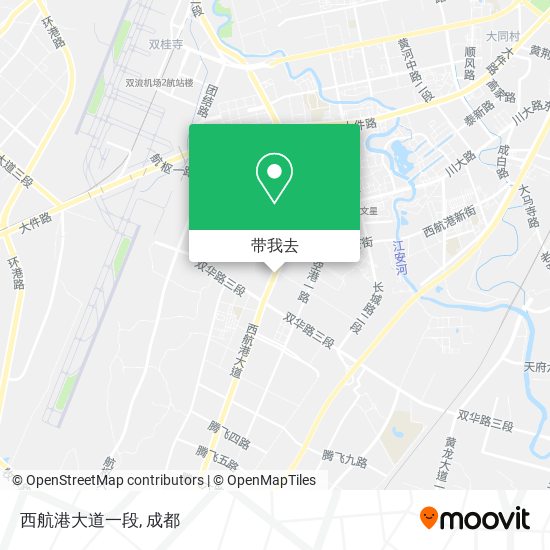 西航港大道一段地图