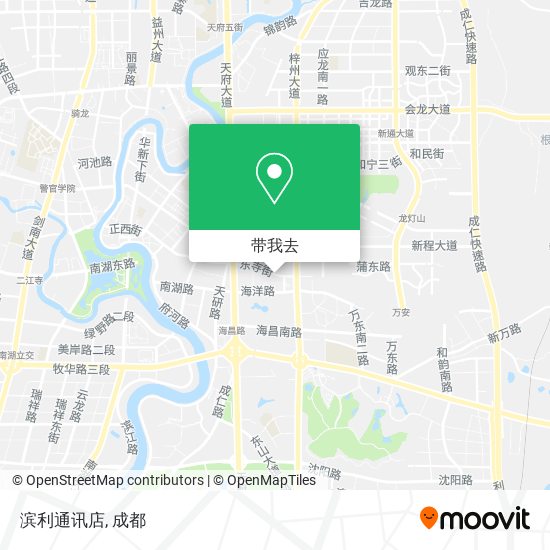 滨利通讯店地图