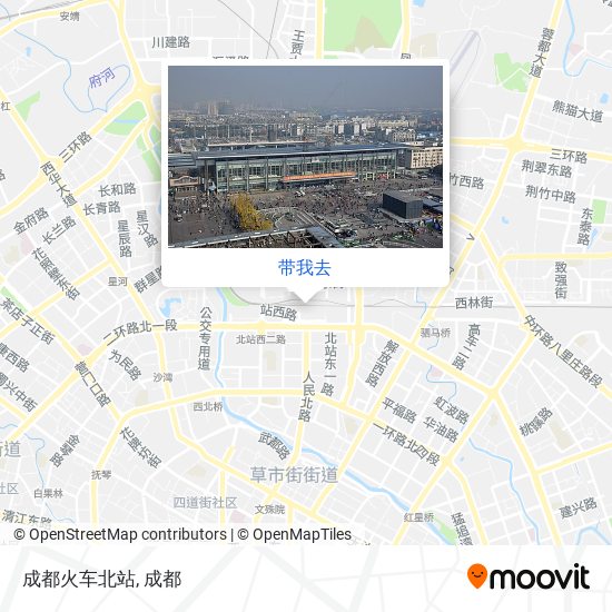 成都火车北站地图