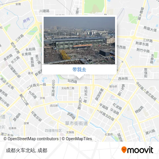 成都火车北站地图