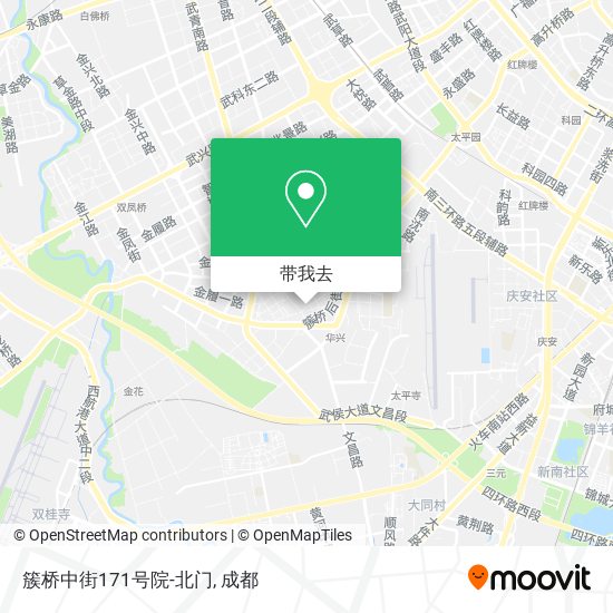 簇桥中街171号院-北门地图