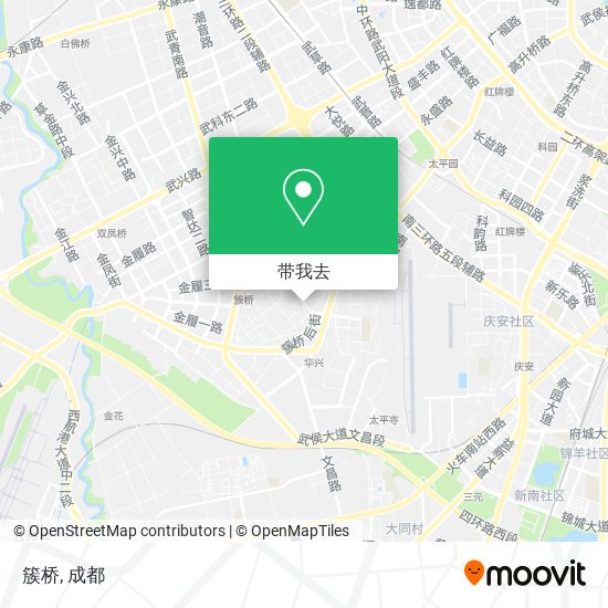 簇桥地图