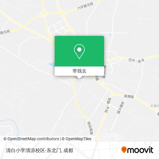 清白小学清凉校区-东北门地图