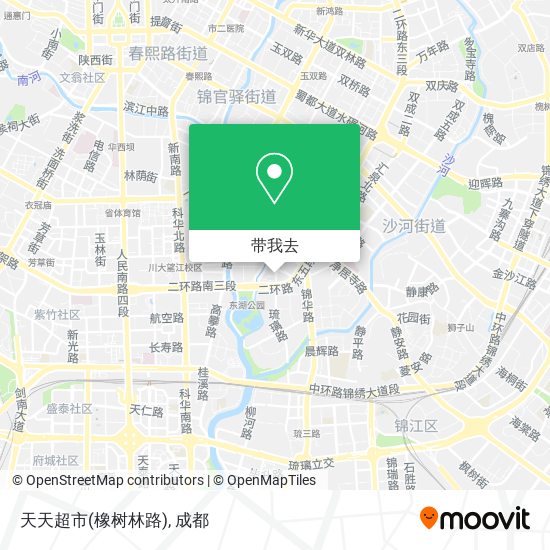 天天超市(橡树林路)地图