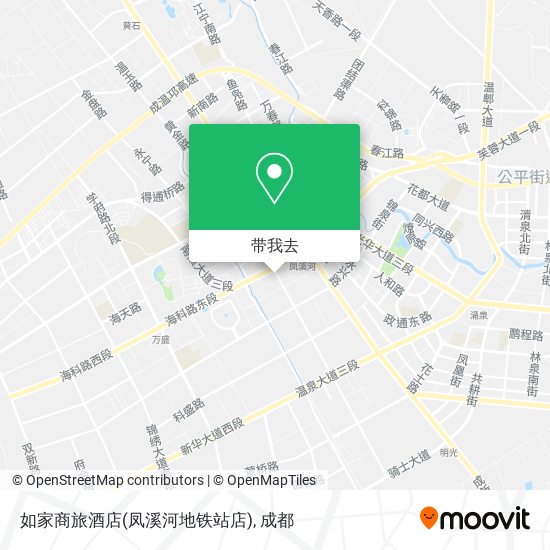 如家商旅酒店(凤溪河地铁站店)地图