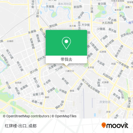红牌楼-出口地图