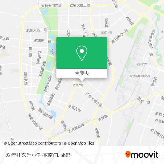 双流县东升小学-东南门地图