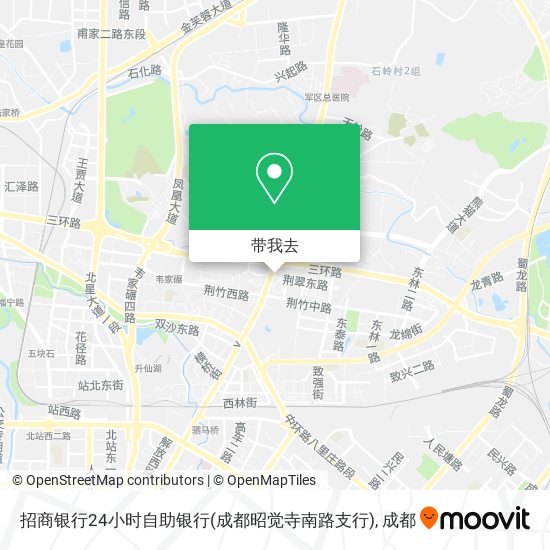 招商银行24小时自助银行(成都昭觉寺南路支行)地图