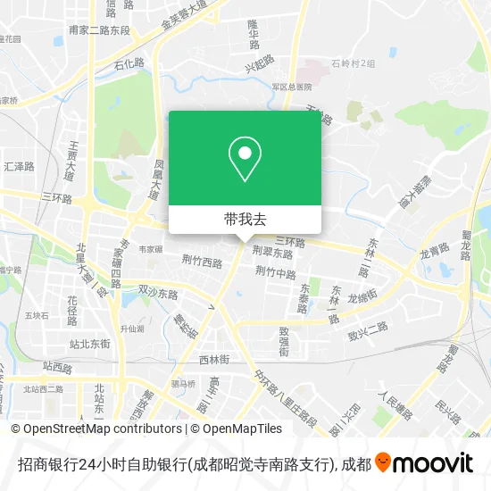 招商银行24小时自助银行(成都昭觉寺南路支行)地图