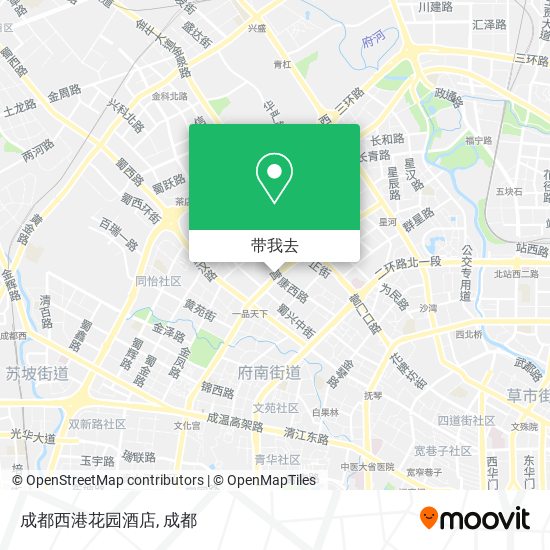成都西港花园酒店地图