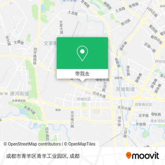 成都市青羊区青羊工业园区地图