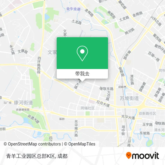 青羊工业园区总部K区地图