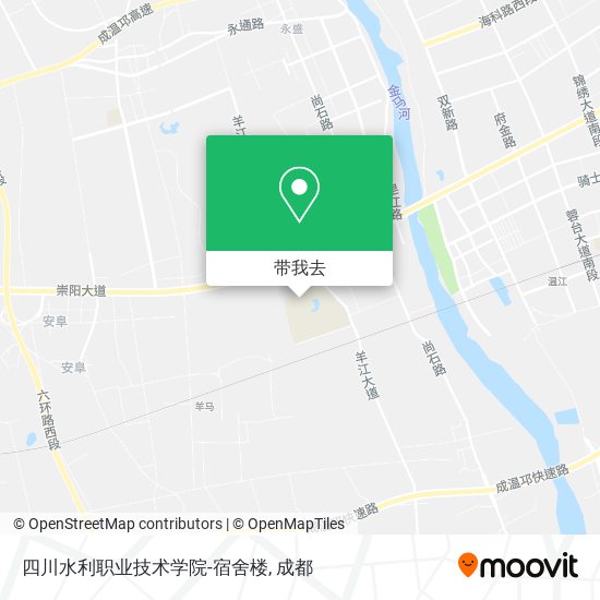 四川水利职业技术学院-宿舍楼地图