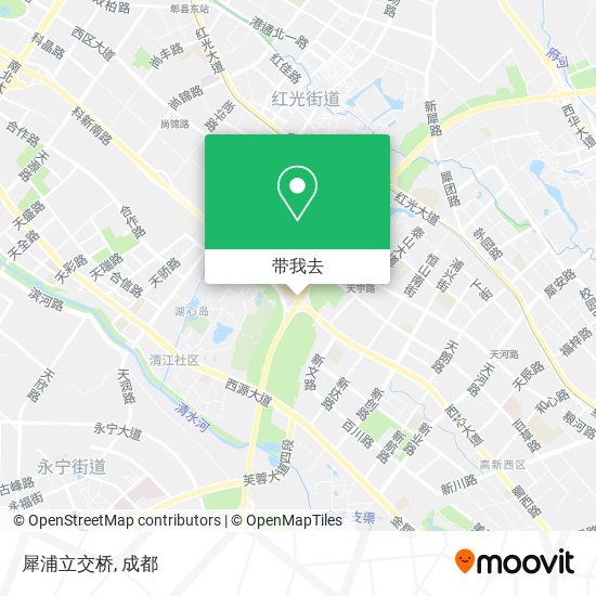 犀浦立交桥地图