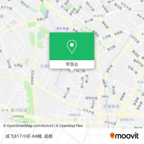 成飞817小区-84幢地图