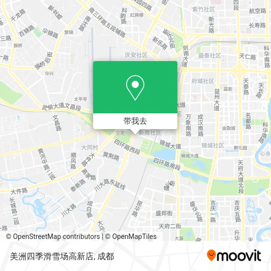 美洲四季滑雪场高新店地图