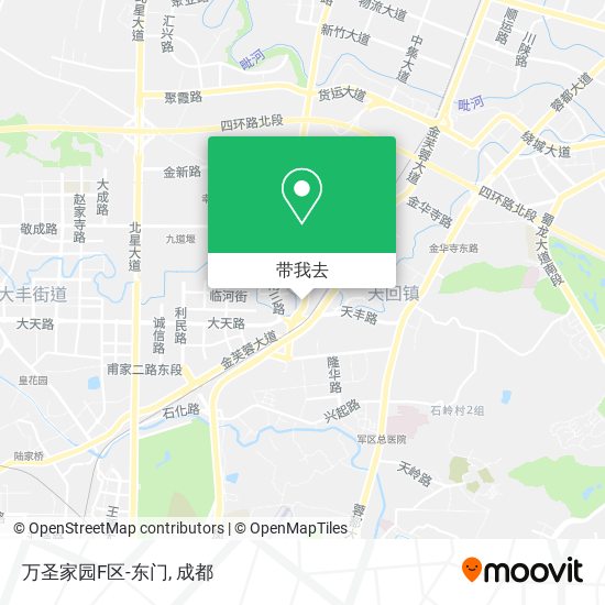 万圣家园F区-东门地图