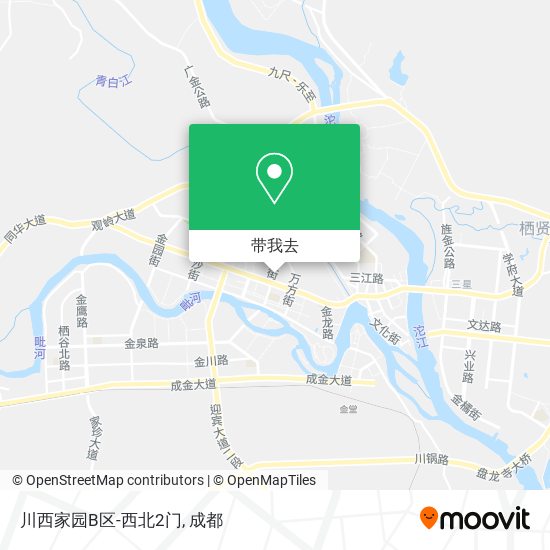 川西家园B区-西北2门地图