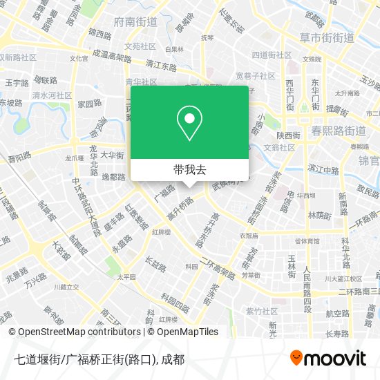 七道堰街/广福桥正街(路口)地图