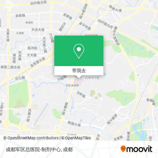成都军区总医院-制剂中心地图