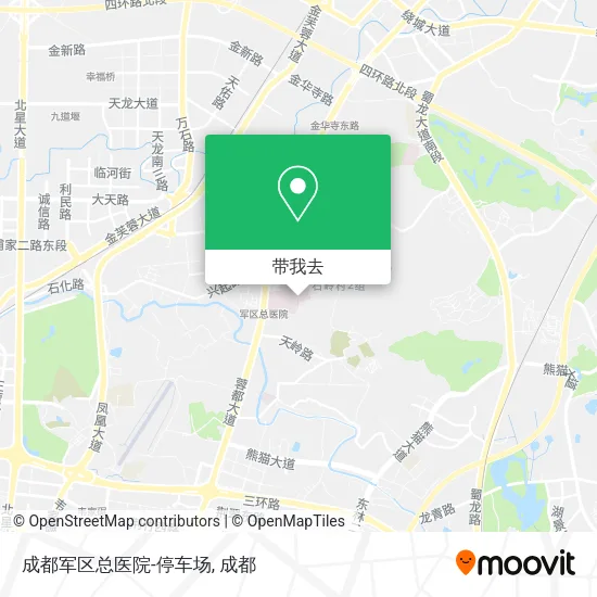 成都军区总医院-停车场地图